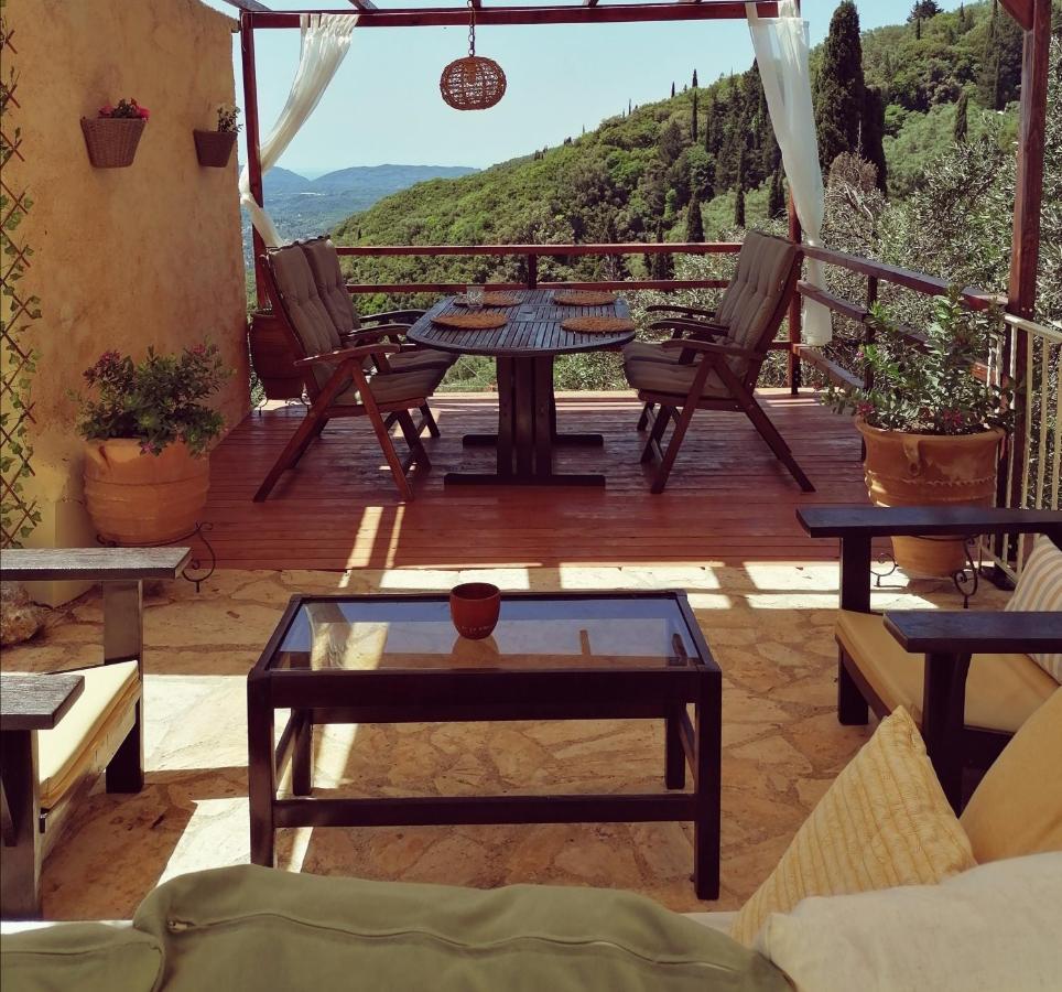 Lorantina Sea View House Holidays In Corfu - Near Barbati Beach Spartylas Exterior foto